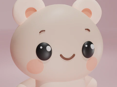 Pink Taddy 3D Model