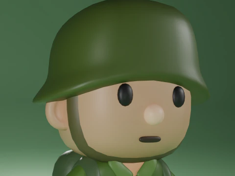Soldier bob 3D Model
