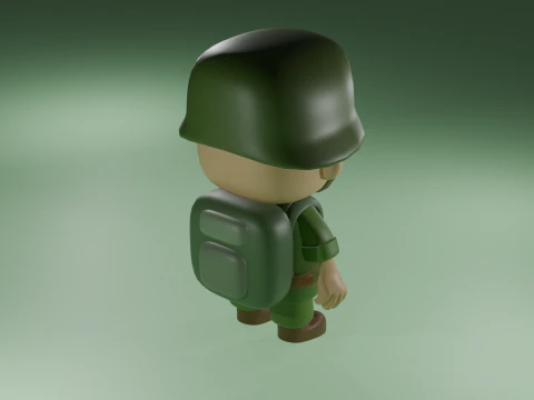 Soldier bob 3D Model
