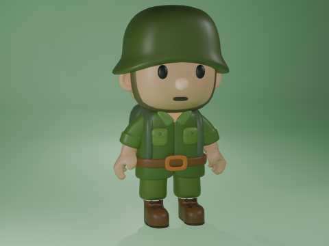 Soldier bob Model 3D