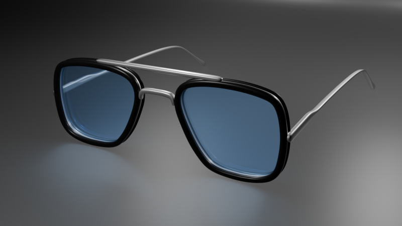 Ironman sunglasses 3D Model .c4d .max .obj .3ds .fbx .stl .blend 