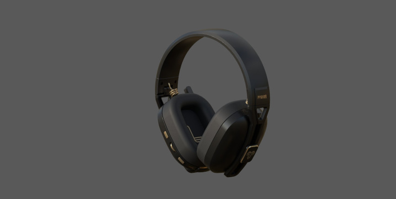 Gaming Headset Model Cetak 3D .c4d .max .obj .3ds .fbx .stl .blend