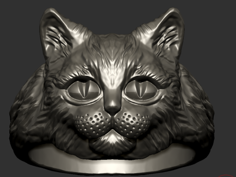 Cat Head Ring 3D Принт Модель
