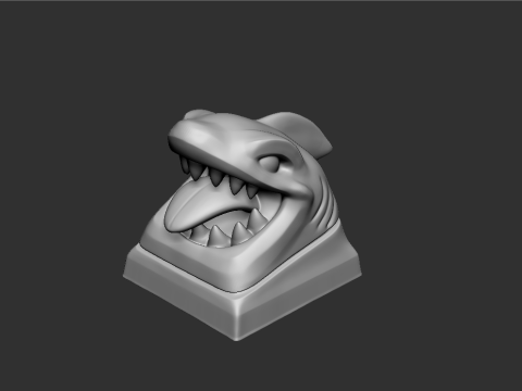 Shark Head Keycap 3D Print Model