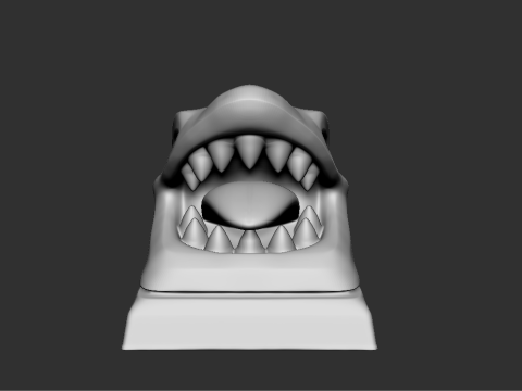 Shark Head Keycap 3D Baskı Modeli