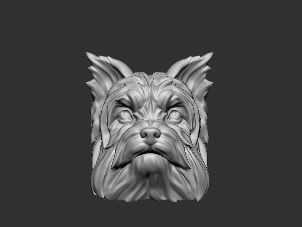 Bulldog Head Artisan Keycap 3D Print Model .c4d .max .obj .3ds .fbx .stl .blend 