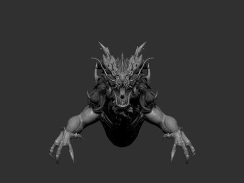 Asian Dragon Chinese Mythical Creature 3D-printmodel