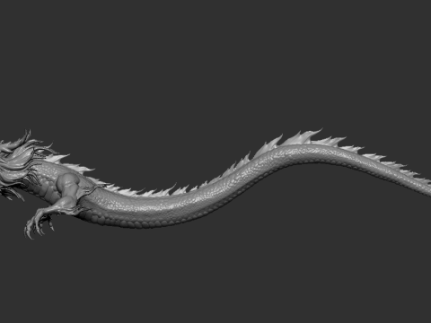 Asian Dragon Chinese Mythical Creature 3D-printmodel