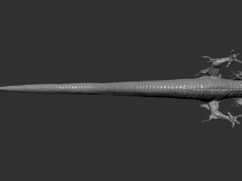Asian Dragon Chinese Mythical Creature 3D-printmodel