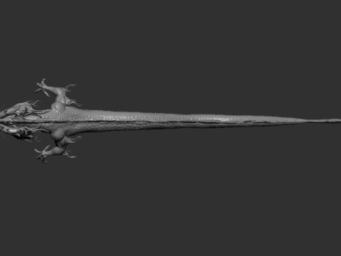 Asian Dragon Chinese Mythical Creature 3D-printmodel