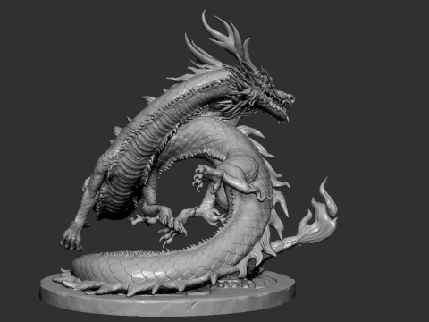 イースタン ドラゴン マスターピース プレミアム コレクタブル 3D プリント モデル 3Dプリントモデル