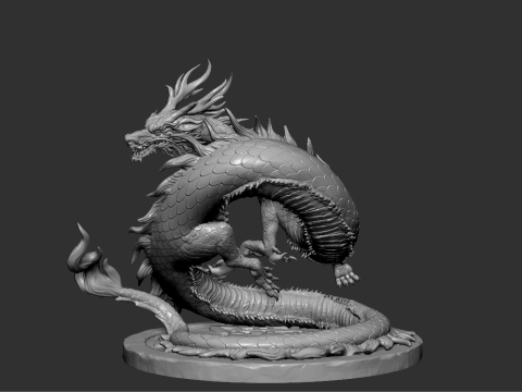 イースタン ドラゴン マスターピース プレミアム コレクタブル 3D プリント モデル 3Dプリントモデル