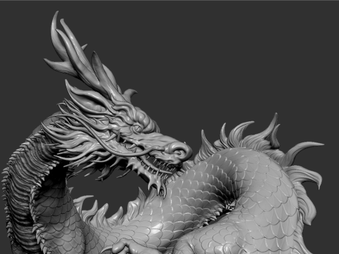 イースタン ドラゴン マスターピース プレミアム コレクタブル 3D プリント モデル 3Dプリントモデル