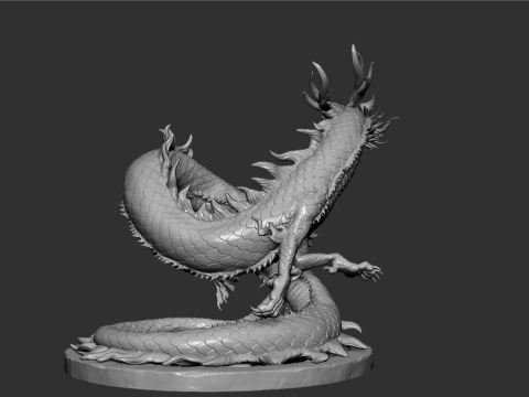 イースタン ドラゴン マスターピース プレミアム コレクタブル 3D プリント モデル 3Dプリントモデル