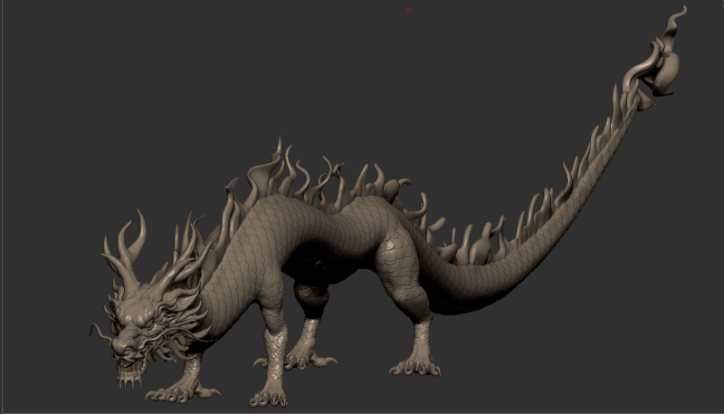 Oriental Dragon STL Highly Detailed 3D Print Model Modello di stampa 3D .c4d .max .obj .3ds .fbx .stl .blend