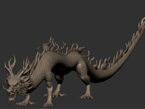 Oriental Dragon STL Highly Detailed 3D Print Model 3D Print Model
