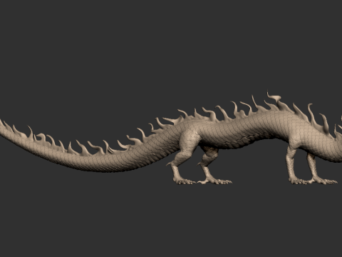 Oriental Dragon STL Highly Detailed 3D Print Model Modello di stampa 3D