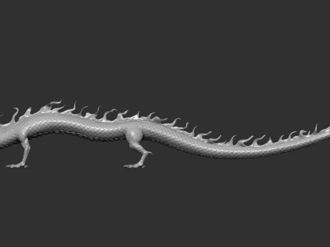 Oriental Dragon STL Highly Detailed 3D Print Model 3D Print Model