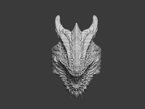 Dragon Head Ring Fantasy 3D Print Model 3D printmodel