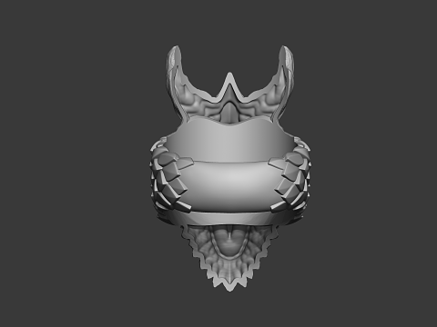 Dragon Head Ring Fantasy 3D Print Model 3D printmodel