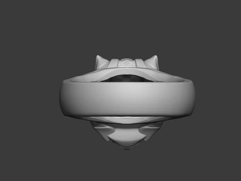 Pharaoh Cat Ring Egyptian Style 3D Printable Jewelry Model 3D Print Model