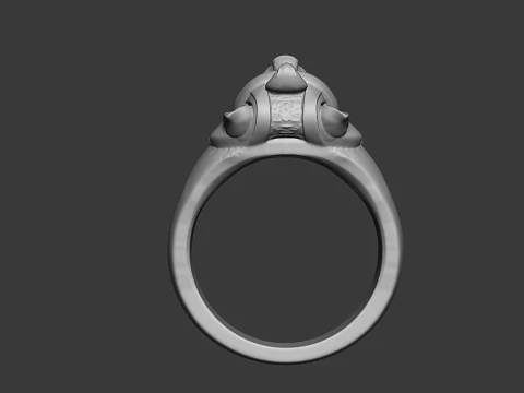 Pharaoh Cat Ring Egyptian Style 3D Printable Jewelry Model 3D Print Model
