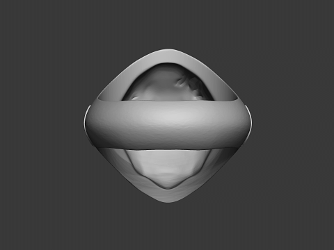 Lion Head Signet Ring Roaring Majesty 3D Print Model 3D Принт Модель