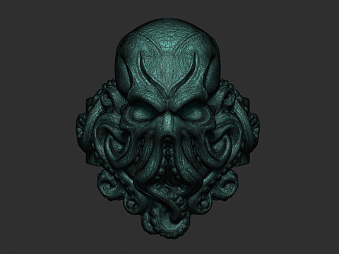 Cthulhu Tentacle Ring 3D print model Model Cetak 3D