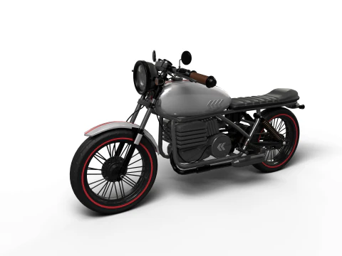 Motocicletta realistica a basso numero di poligoni Modello 3D