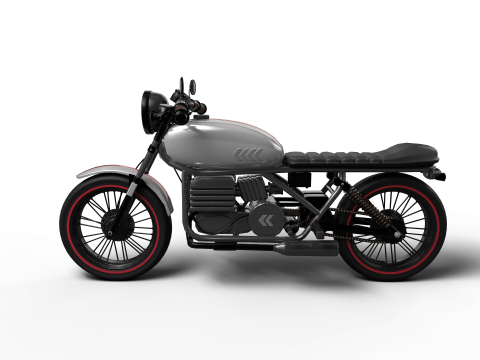 Realistic Motorcycle Low-poly 3D Model
