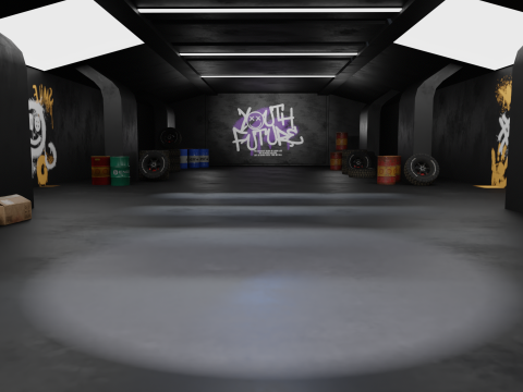 Survival 4x4 Vehicle Realistic 3D Asset Garage Scene 3D मॉडल