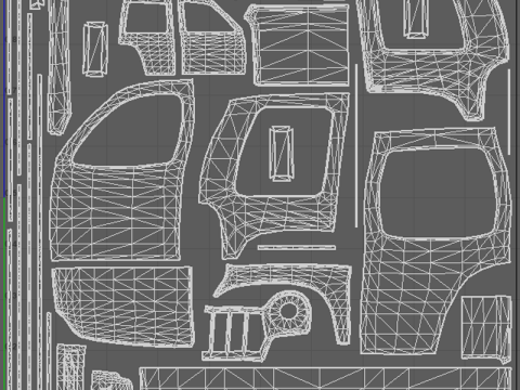Survival 4x4 Vehicle Realistic 3D Asset Garage Scene 3D मॉडल