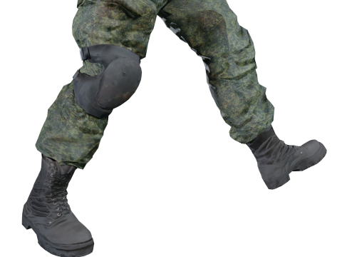 Realistic Modern Soldier Rigged Animated 3D Модель