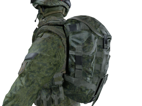 Realistic Modern Soldier Rigged Animated 3D Модель