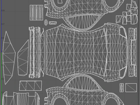 Low Poly Taxi Cars Pack 3D Model