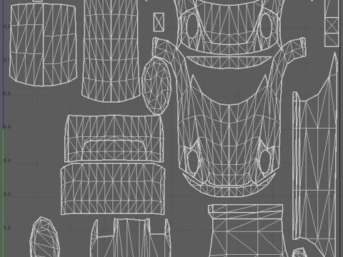 Low Poly Taxi Cars Pack 3D Model