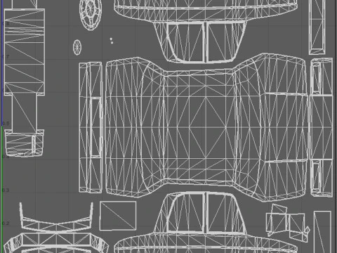 Low Poly Taxi Cars Pack 3D Model