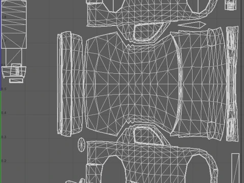 Low Poly Taxi Cars Pack 3D Model