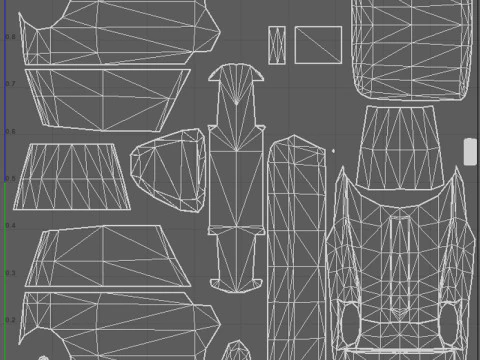 Low Poly Taxi Cars Pack 3D Model
