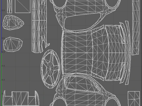 Low Poly Taxi Cars Pack 3D Model