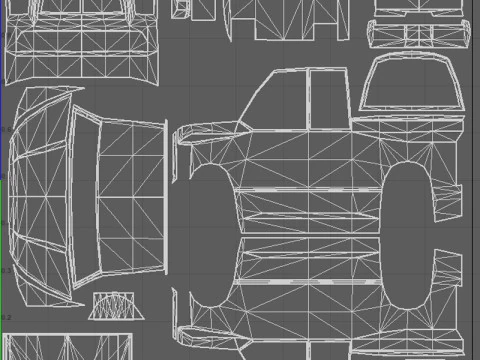 Low Poly Taxi Cars Pack 3D Model
