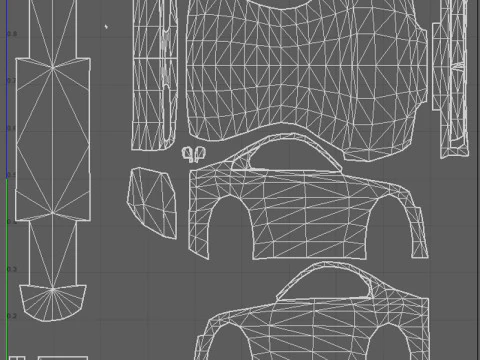 Low Poly Taxi Cars Pack 3D Model