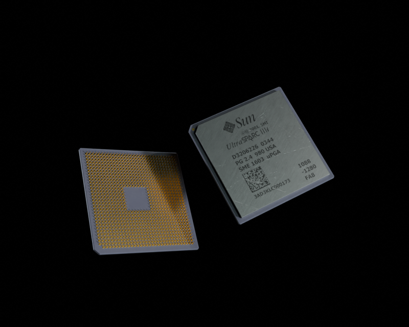 Ultrasparc 3i processor 3D Model .c4d .max .obj .3ds .fbx .stl .blend 