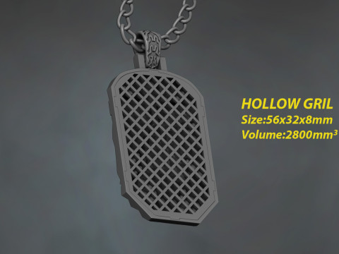 Lion Head Pendant 3D 打印模型