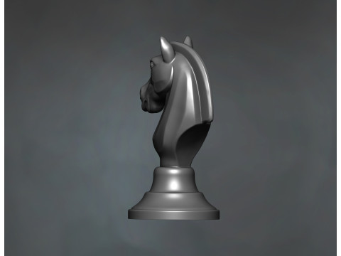 Horse head chess piece sculpture Modelo de Impressão 3D
