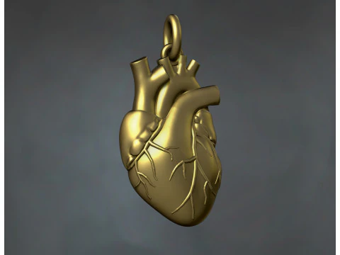 Ciondolo a cuore Modello di stampa 3D
