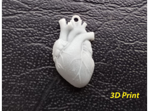 Heart Pendant 3D Baskı Modeli