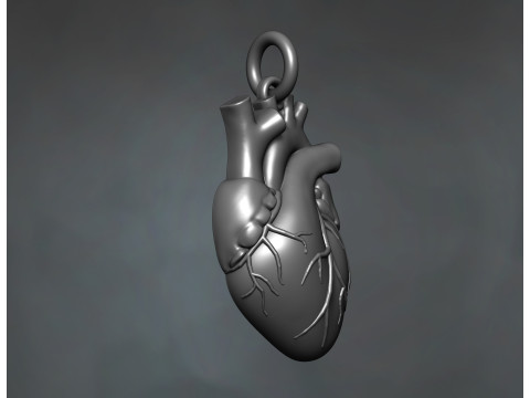 Heart Pendant 3D Baskı Modeli