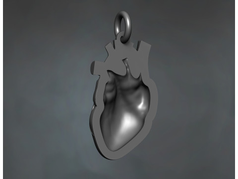 Heart Pendant 3D Baskı Modeli