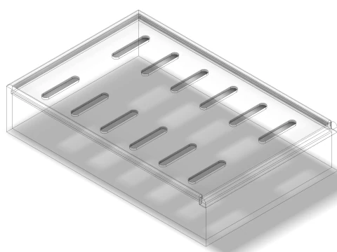 Chinese style tea tray 3D Model